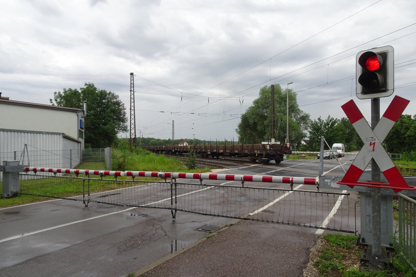 Bahnübergang in der Elchinger Straße